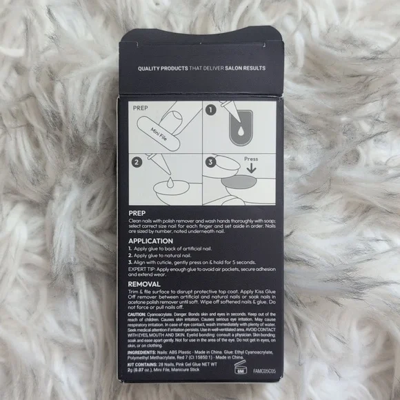 Kiss Gel Fantasy Allure Nails in Shimmering Cream - Picture 2 of 4